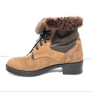La Canadienne Brown Lace Up Hiking Boots Sz 7.5